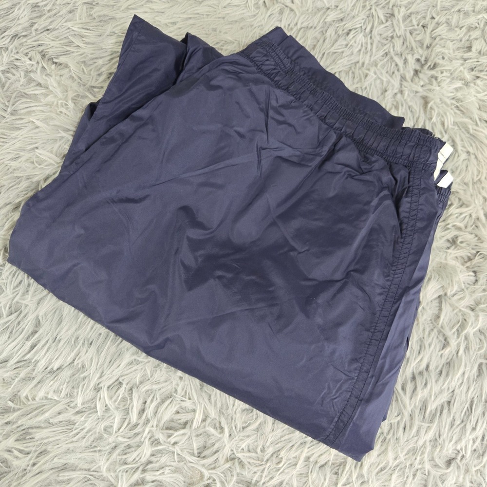 Adidas Track Pants Mens Large Navy‎ Blue Excellent Vintage Nylon Windbreaker